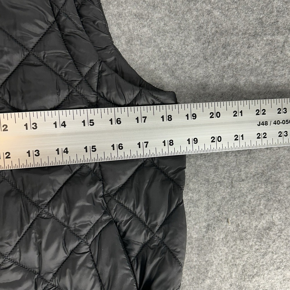Athleta Whisper Featherless Women's Medium Puffer Vest Full Zip Black Quilted - Picture 4 of 12